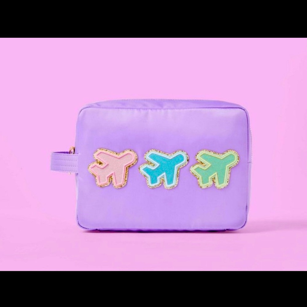 Stoney Clover Lane x Target Large Purple Airplane Patch Pouch